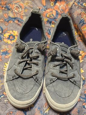 Sperry Denim Blue Canvas Lace-Up Sneakers